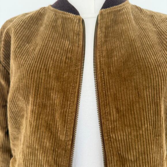 AMERICAN APPAREL CLASSIC CORDUROY BOMBER JACKET - Picture 4 of 7